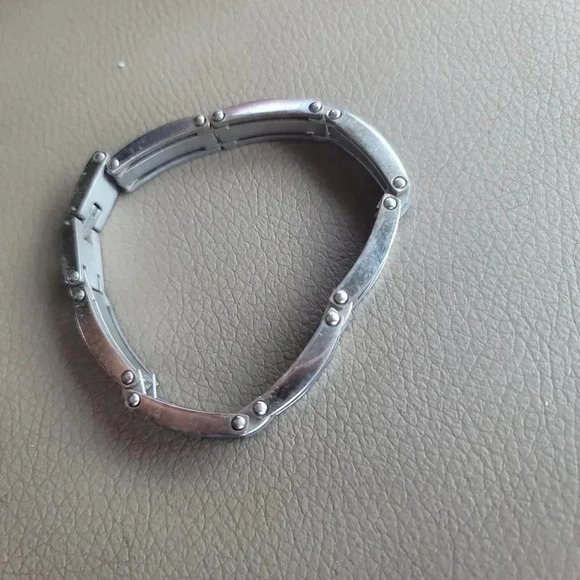 RSC Mens Stainless Steel Black Insert Golf Bracelet Bangle Wristband Chain 8.5" - Picture 5 of 9